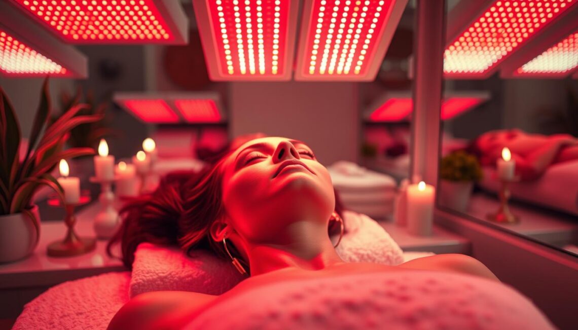 red light therapy for neck face and body